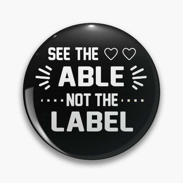 Item preview, See Able Not Label Heart Support designed and sold by Boum04.