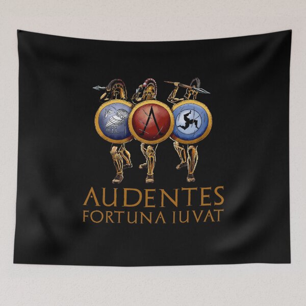 Item preview, Audentes Fortuna Iuvat - Fortune Favours The Bold - Ancient Greek Hoplites designed and sold by Styrman.