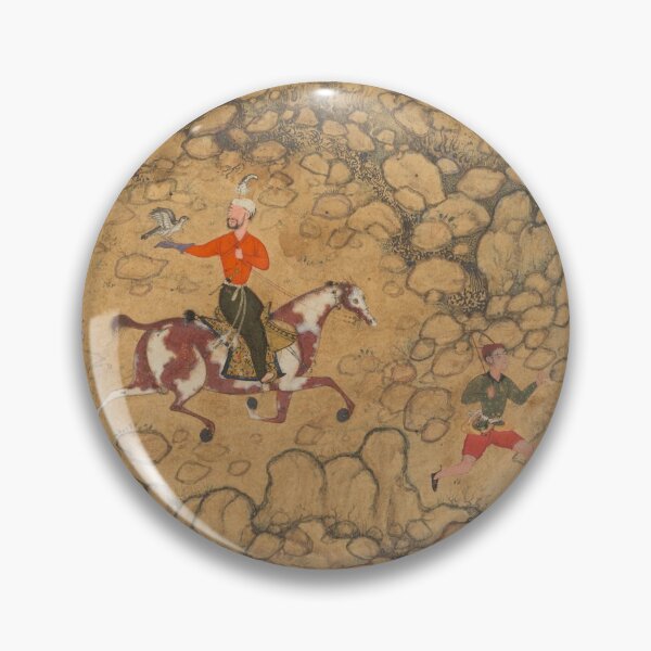 Item preview, Hunting with Falcons in a Landscape designed and sold by HinduArtGallery.