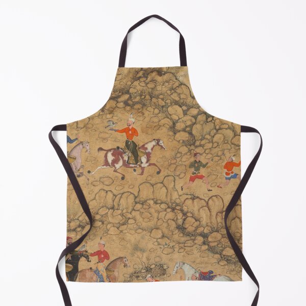 Item preview, Hunting with Falcons in a Landscape designed and sold by HinduArtGallery.