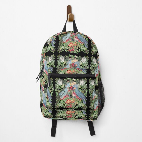 Item preview, Cool Blue Macaws Surrounded By Vintage Flowers And Nature designed and sold by TrulyEpoque.