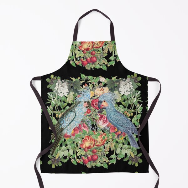 Item preview, Cool Blue Macaws Surrounded By Vintage Flowers And Nature designed and sold by TrulyEpoque.