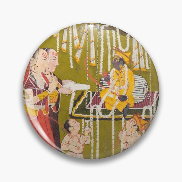 Item preview, Fertility Worship of Krishna designed and sold by HinduArtGallery.