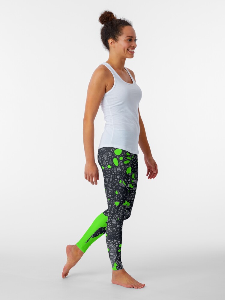 Alternate view of "plus ça change, plus c'est la même chose" Leggings