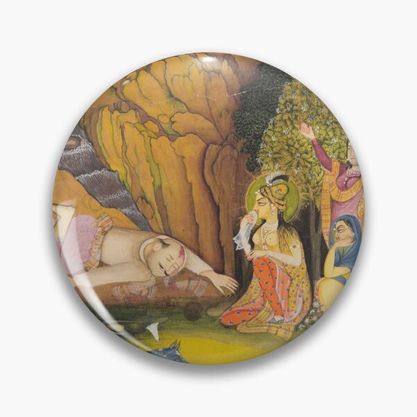 Item preview, Farhad Kills Himself After Hearing the False News of Shirin’s Death designed and sold by HinduArtGallery.
