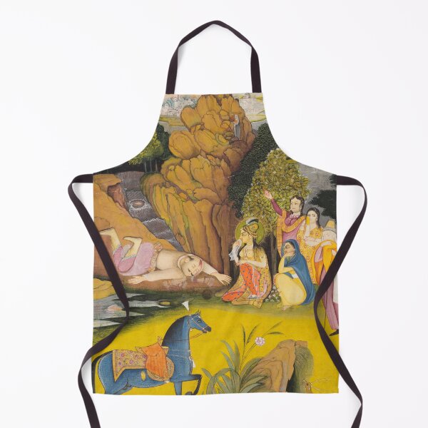 Item preview, Farhad Kills Himself After Hearing the False News of Shirin’s Death designed and sold by HinduArtGallery.