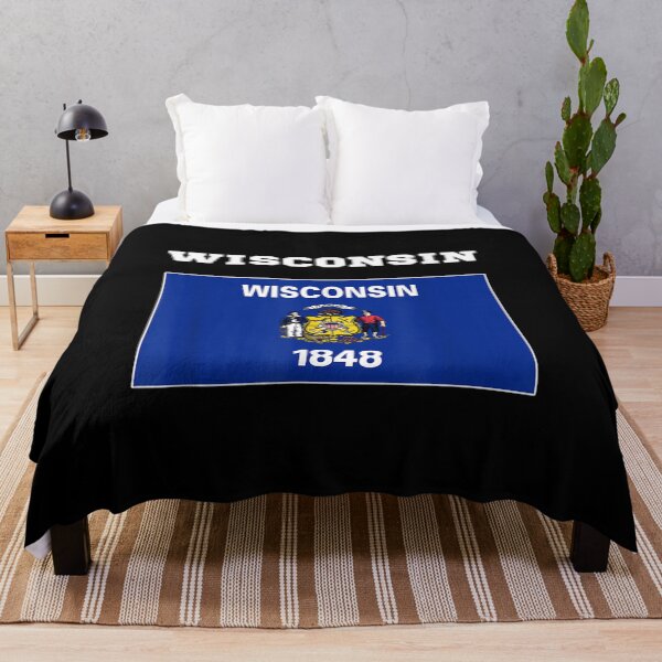 Item preview, Wisconsin Flag Souvenir Gift designed and sold by suzanso.