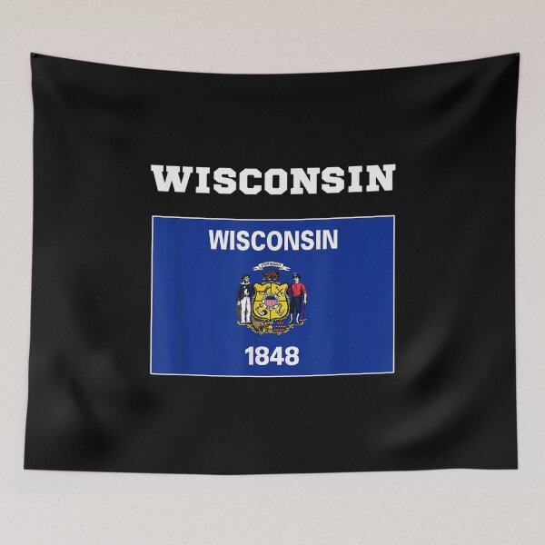 Item preview,  Wisconsin Flag Souvenir Gift designed and sold by suzanso.