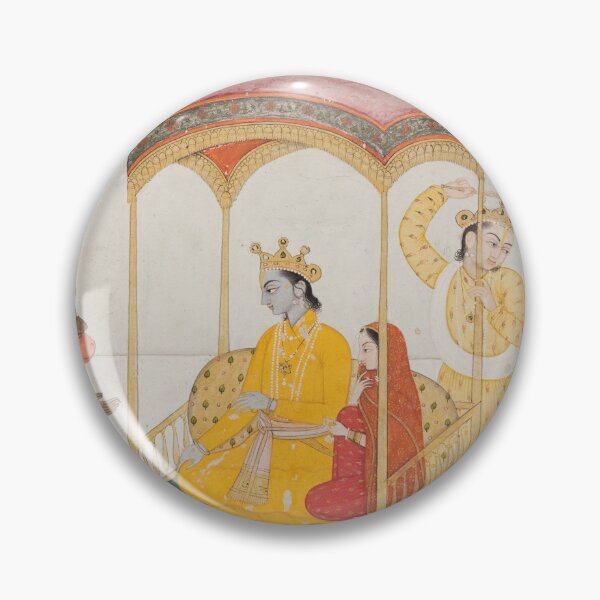 Item preview, Enthroned Rama and Sita Receive Homage from their Monkey and Bear Allies designed and sold by HinduArtGallery.