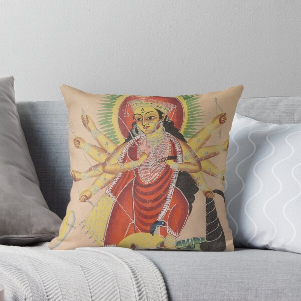 Item preview, Durga Killing the Demon Mahisha designed and sold by HinduArtGallery.