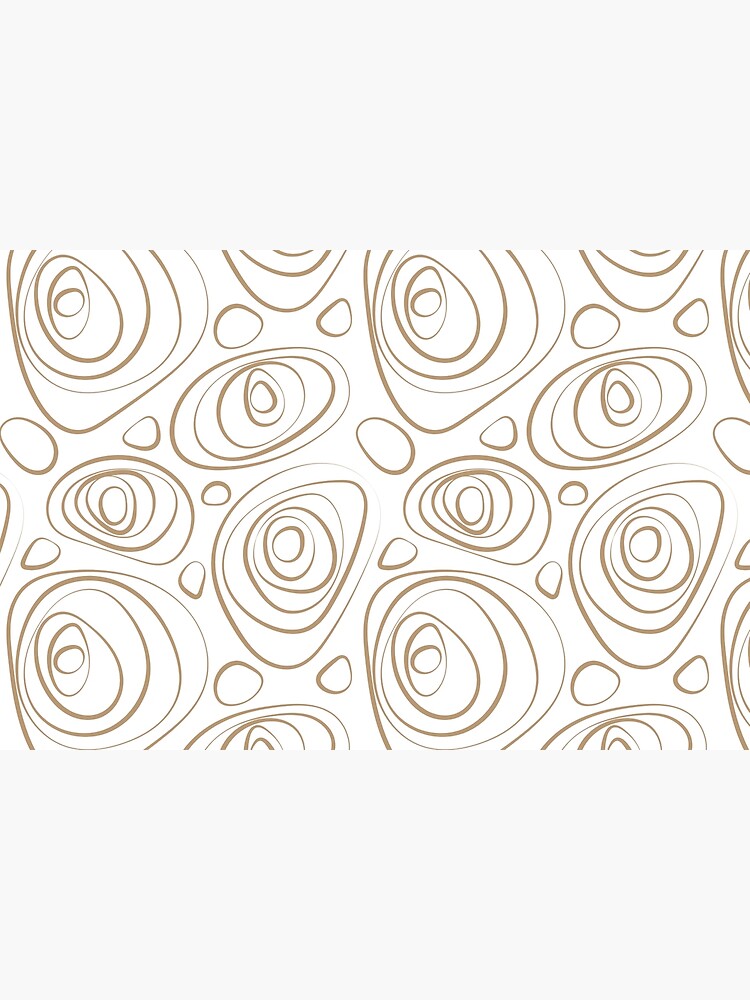 Thumbnail 3 von 3, Poster, Brown and White Wacky Retro Circle Pattern Coordinates w/ Sherwin Williams 2022 Popular Color Woven Wicker SW 9104 designt und verkauft von ColorOfTheYears.