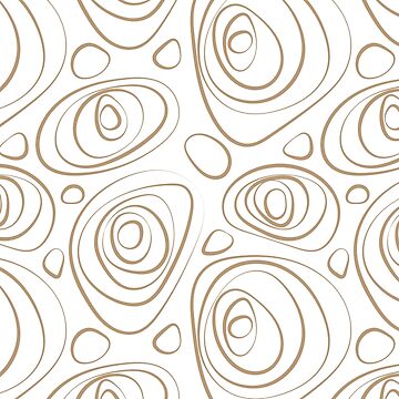 Vorschaubild zum Design Brown and White Wacky Retro Circle Pattern Coordinates w/ Sherwin Williams 2022 Popular Color Woven Wicker SW 9104 von ColorOfTheYears