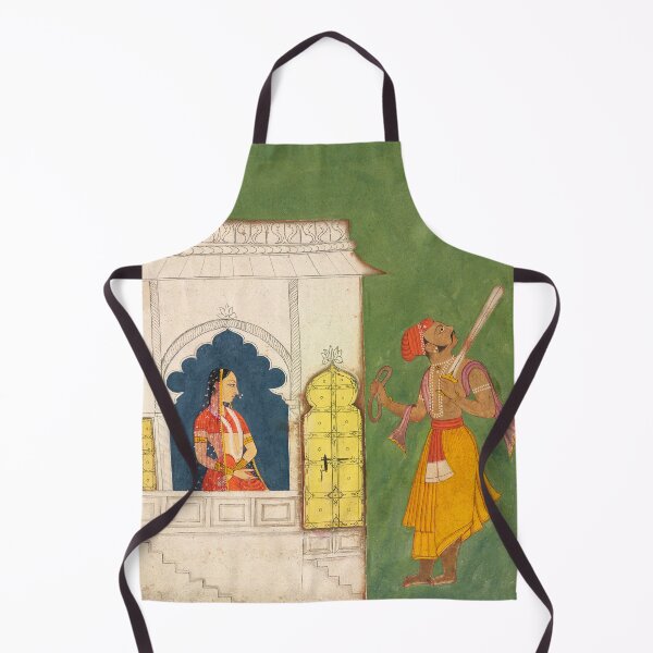 Item preview, Woman Gazing at Warrior designed and sold by HinduArtGallery.
