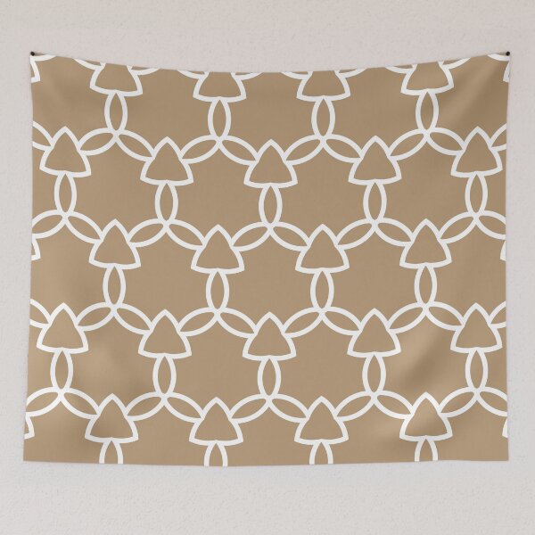Item preview, Brown and White Tessellation Line Pattern 29 Coordinates w/ Sherwin Williams 2022 Popular Color Woven Wicker SW 9104 designed and sold by ColorOfTheYears.