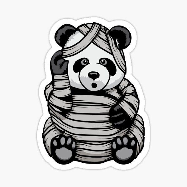 Cute Panda Holding Heart Sticker