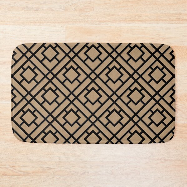 Item preview, Brown and Black Tessellation Line Pattern 24 Coordinates w/ Sherwin Williams 2022 Popular Color Woven Wicker SW 9104 designed and sold by ColorOfTheYears.