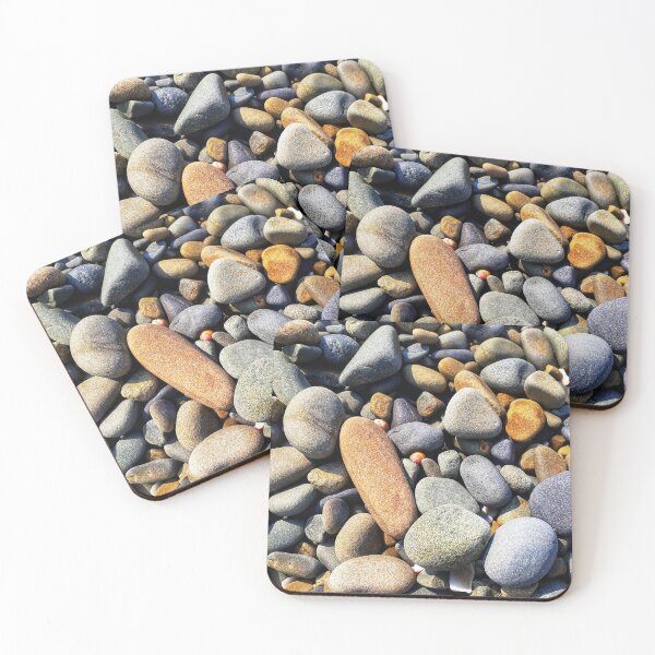 Item preview, Beach Pebbles Greys Browns Orange designed and sold by Beachy.