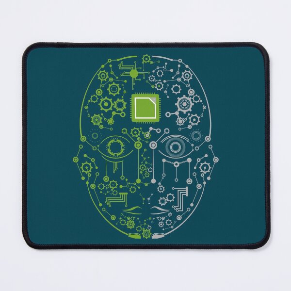 Item preview, Advanced Robotic Human Brain, Computer CPU art for Nerds designed and sold by EngineersArt.