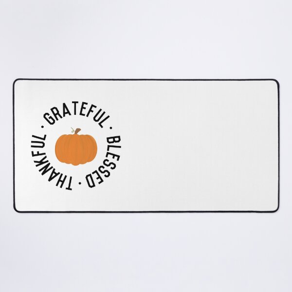 Item preview, Thankful grateful and blessed Fall watercolor pumpkin | Happy fall | Thanksgiving gifts designed and sold by Violet Treasures.