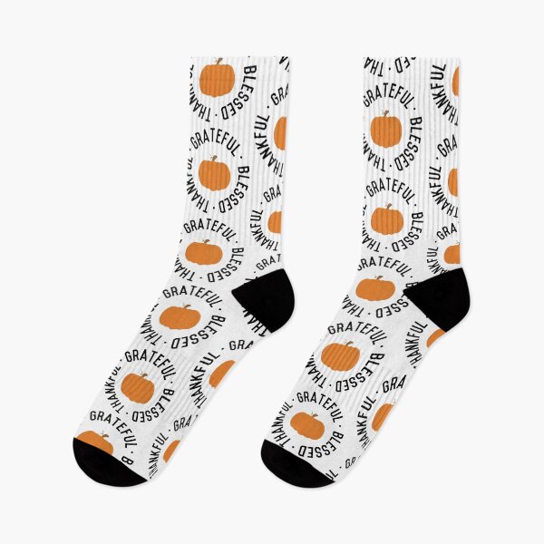 Item preview, Thankful grateful and blessed Fall watercolor pumpkin | Happy fall | Thanksgiving gifts designed and sold by Violet Treasures.