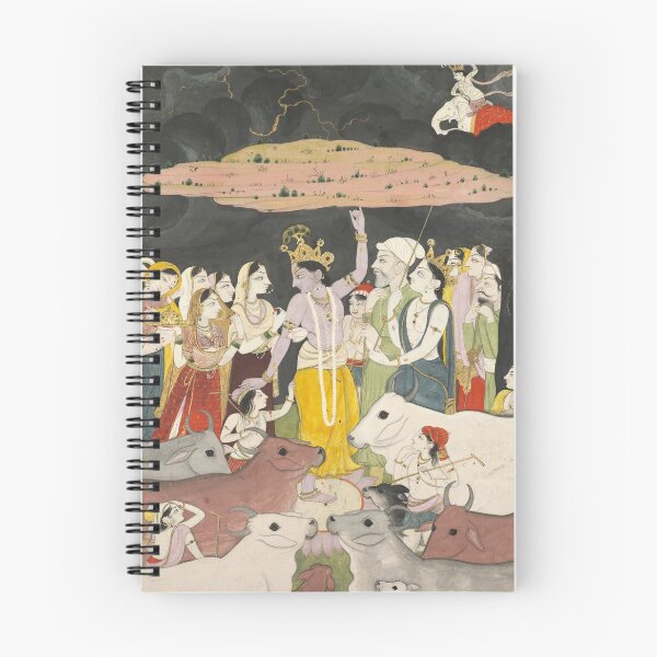 Item preview, Krishna Lifting Mount Govardhan designed and sold by HinduArtGallery.