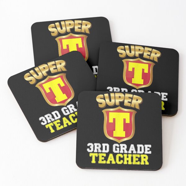 Item preview,  Super Grade Teacher Third Back School Hero Kids designed and sold by rubysheila.