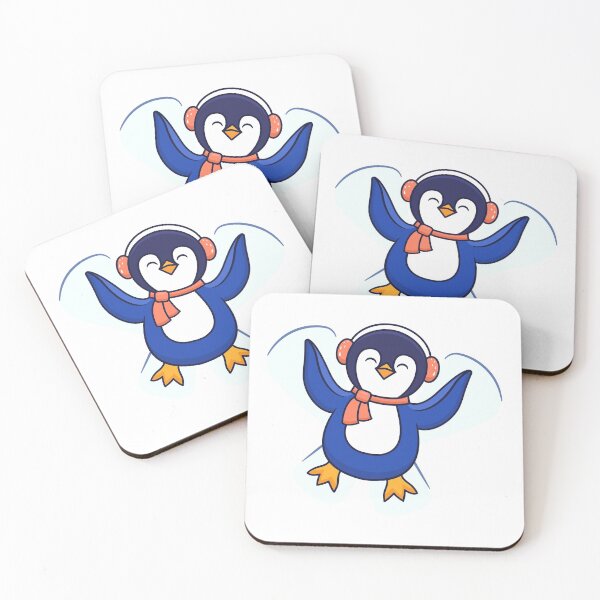 Item preview,  Christmas penguin MAKING A SNOW ANGEL designed and sold by Emil1993.