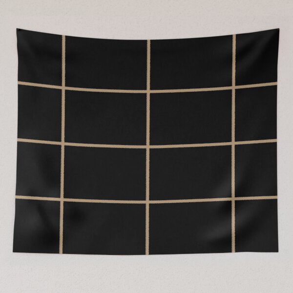 Item preview, Brown and Black Sponge Paint Thin Check Pattern Coordinates w/ Sherwin Williams 2022 Popular Color Woven Wicker SW 9104 designed and sold by ColorOfTheYears.