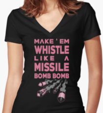 Blackpink - Make'Em Whistle Women's Fitted V-Neck T-Shirt