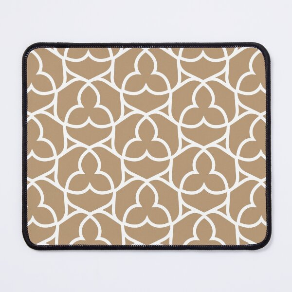 Item preview, Brown and White Ornamental Shape Pattern 2 Coordinates w/ Sherwin Williams 2022 Popular Color Woven Wicker SW 9104 designed and sold by ColorOfTheYears.