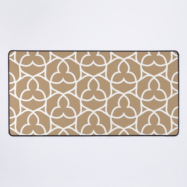 Item preview, Brown and White Ornamental Shape Pattern 2 Coordinates w/ Sherwin Williams 2022 Popular Color Woven Wicker SW 9104 designed and sold by ColorOfTheYears.