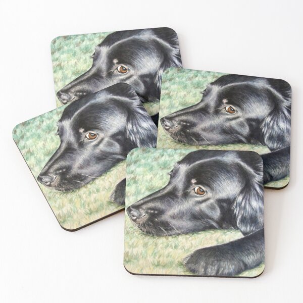 Item preview, Flat Coated Retriever designed and sold by Arts & Dogs.