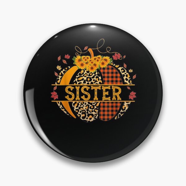 Item preview,  Sister Pumpkin Leopard Print Sunflower Buffalo Plaid Gift designed and sold by rubysheila.