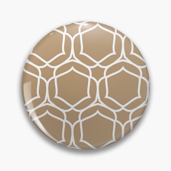Item preview, Brown and White Minimal Shape Tile Pattern 2 Coordinates w/ Sherwin Williams 2022 Popular Color Woven Wicker SW 9104 designed and sold by ColorOfTheYears.