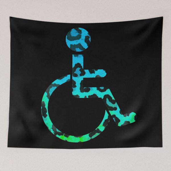 Item preview, Leopard Blue cheetah print Disability Awareness -disability awareness  designed and sold by Designs Of all kinds.