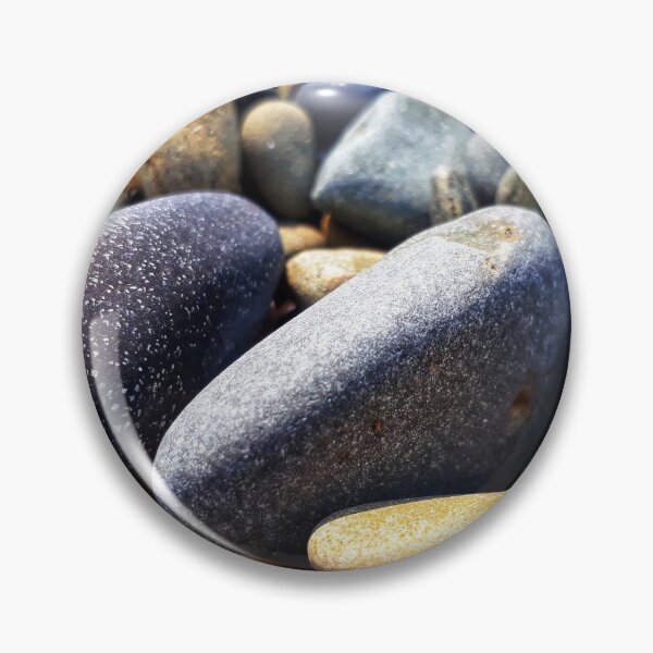 Item preview, Beach Pebbles Greys Vintage Yellow Colors designed and sold by Beachy.