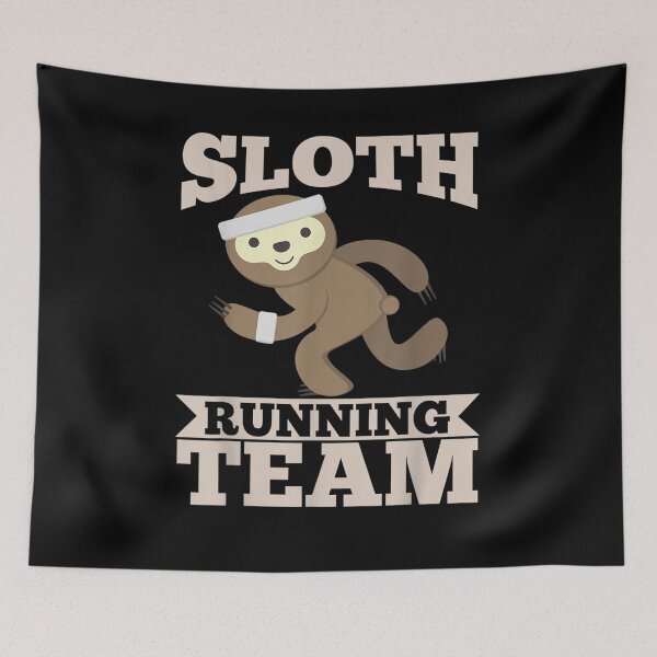 Item preview,  Sloth Running Team Heart Marathon Gift designed and sold by rubysheila.