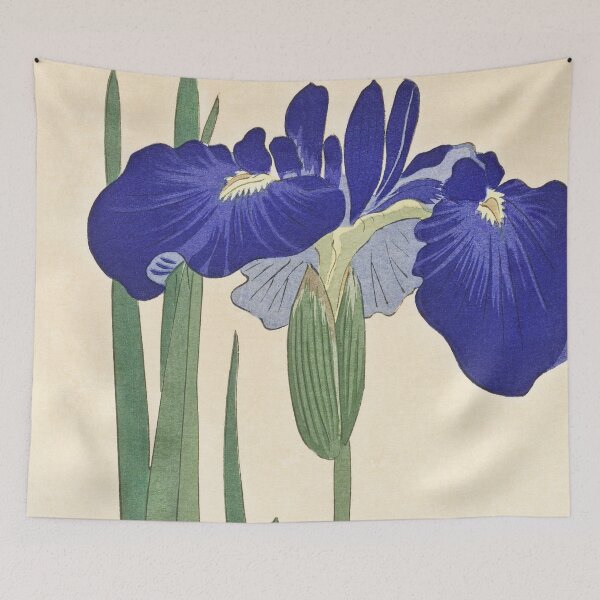 Item preview, Japanese Art Blue Irises (1900 - 1930) by Ohara Koson designed and sold by Designedbysm.