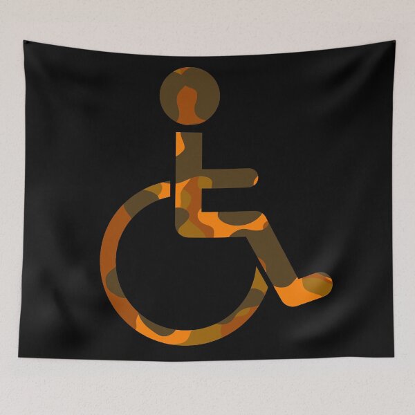 Item preview, Orange camo hunting print Disability Awareness -disability awareness  designed and sold by Designs Of all kinds.