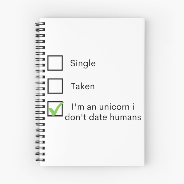 Item preview, Single Taken I'm An Unicorn I Don't Date Humans designed and sold by Amine-Creation.