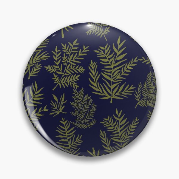 Item preview, Leafy Leaves - Navy and Lime designed and sold by ToEllaBloom.