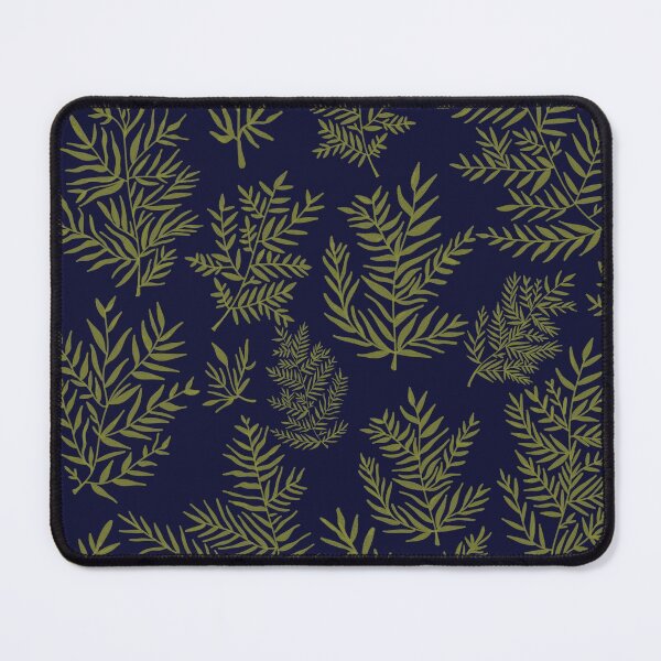 Item preview, Leafy Leaves - Navy and Lime designed and sold by ToEllaBloom.