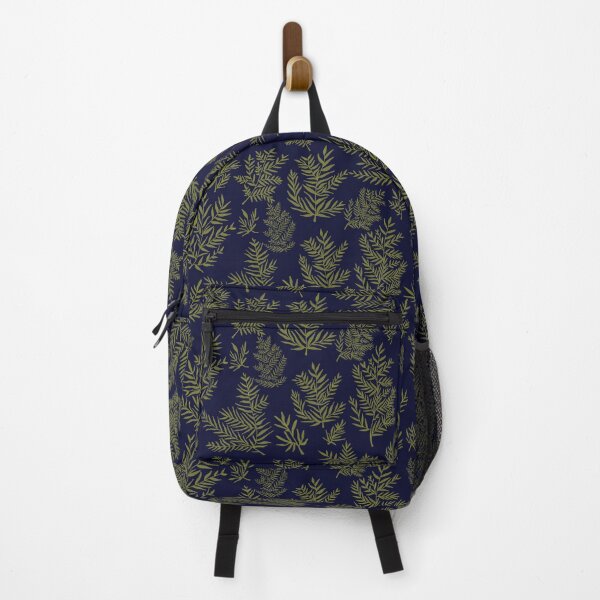 Item preview, Leafy Leaves - Navy and Lime designed and sold by ToEllaBloom.