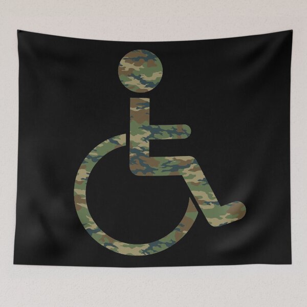 Item preview, Green camo print Disability Awareness -disability awareness  designed and sold by Designs Of all kinds.