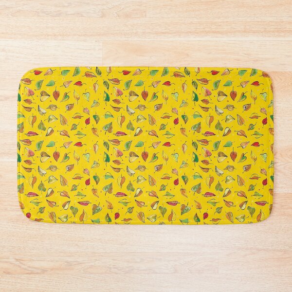Item preview, Autumn leaves on yellow background designed and sold by SileneDidIt.