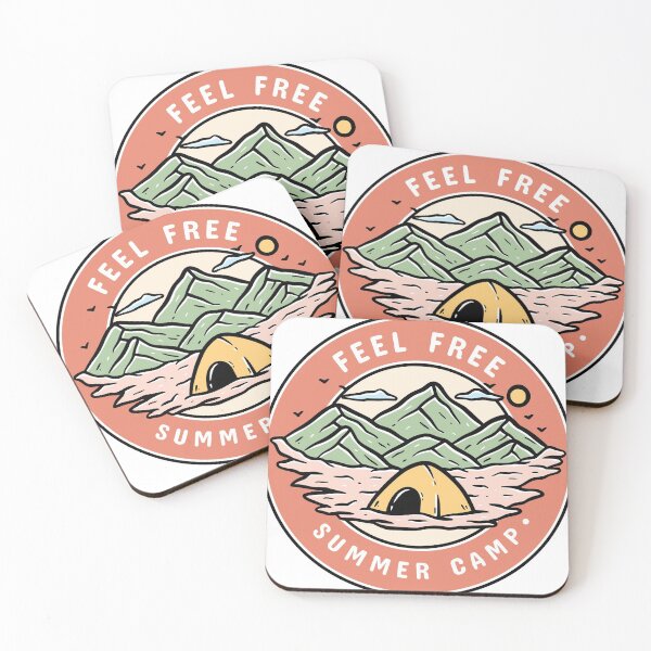 Item preview, Feel Free Summer Camp Illustration designed and sold by rukurustudio.