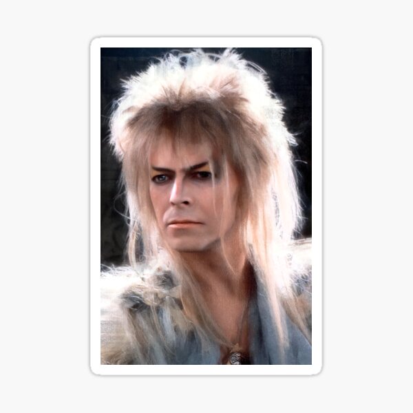 Jareth the King of Goblins Falling in the Labyrinth Sticker