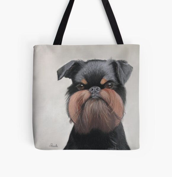 Belgian griffon portrait All Over Print Tote Bag