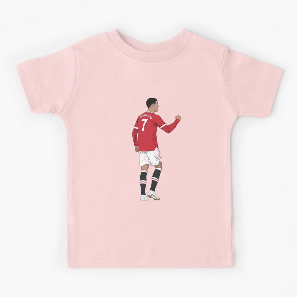 T-shirt enfant for Sale avec l'œuvre « Cristiano Ronaldo Ballon Kiss United  » de l'artiste Hevding