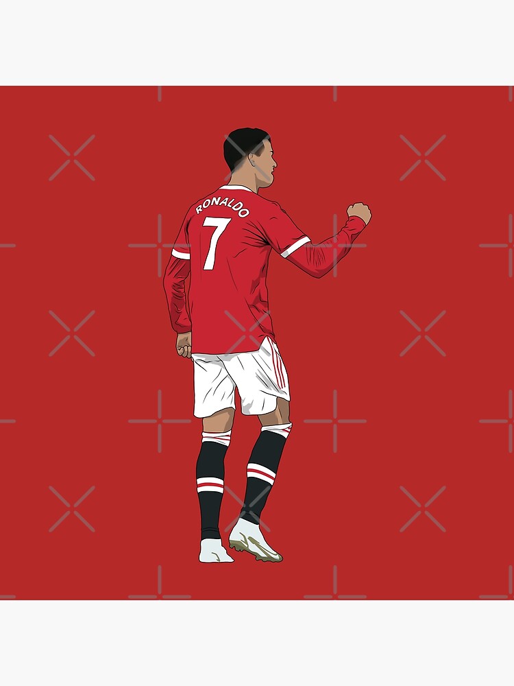 Poster for Sale avec l'œuvre « Cristiano Ronaldo Ballon Kiss United » de  l'artiste Hevding